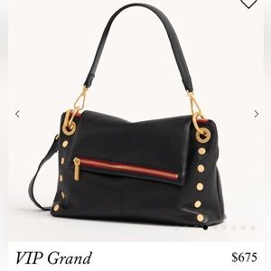 Hammitt VIP grand Black and Red leather bag with original box &  dust bag